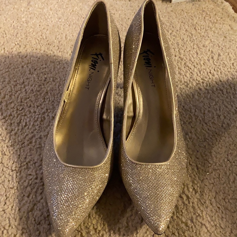 Sparkly Gold Heels